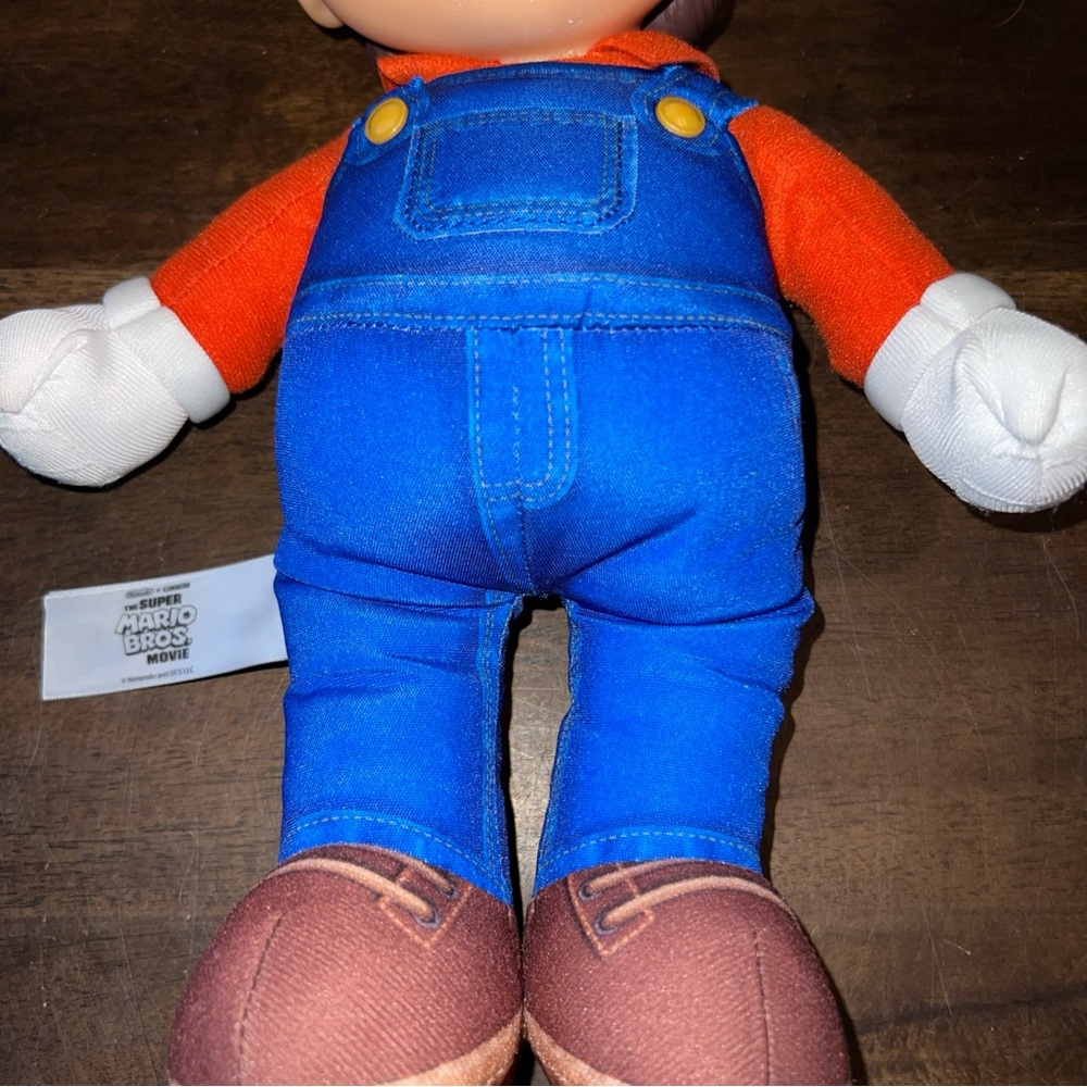 Super Mario Bros Movie MARIO Poseable Plush Figure Jakks Pacific Toy Nintendo - Picture 15 of 16